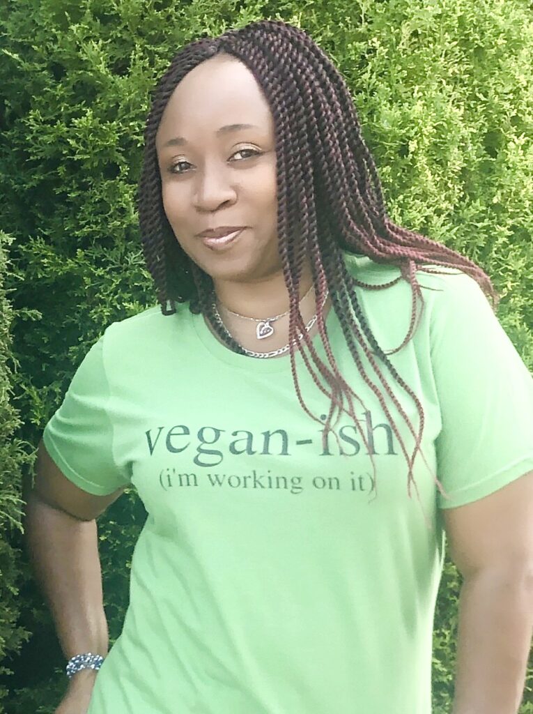 LA Dunn in Vegan Ish Shirt