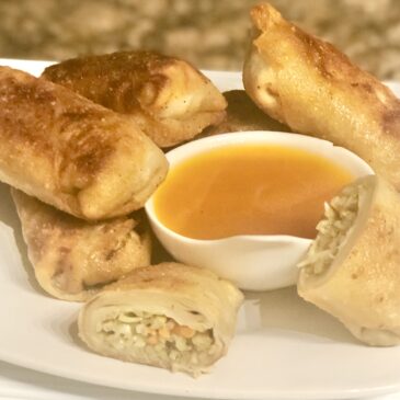Egg Rolls with Duck Sauce
