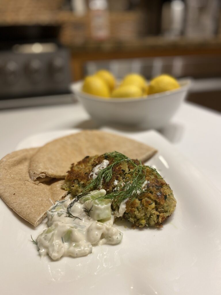 Falafel and Cucumber Dill Dressing
