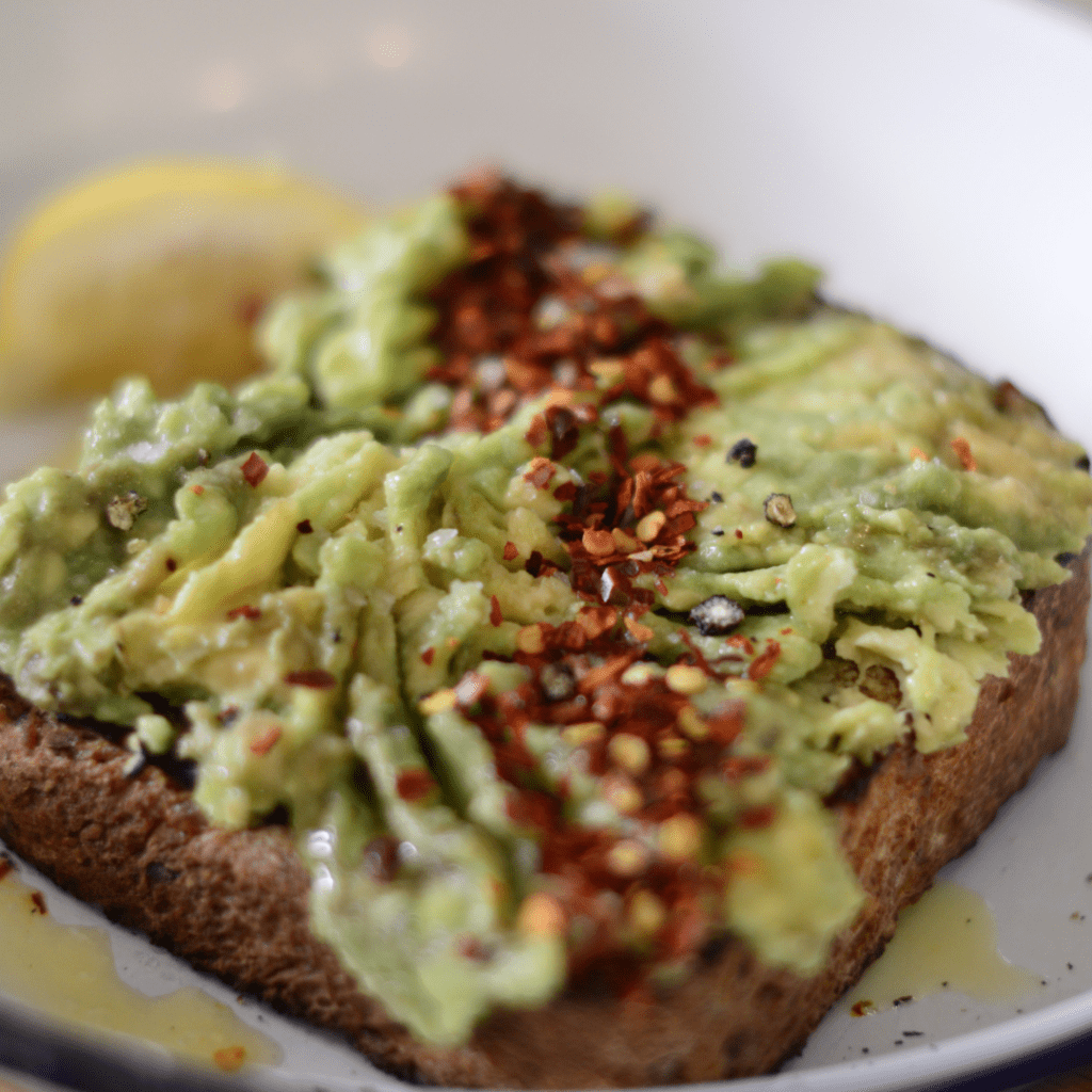 Avocado Toast with Red Pepper Flakes