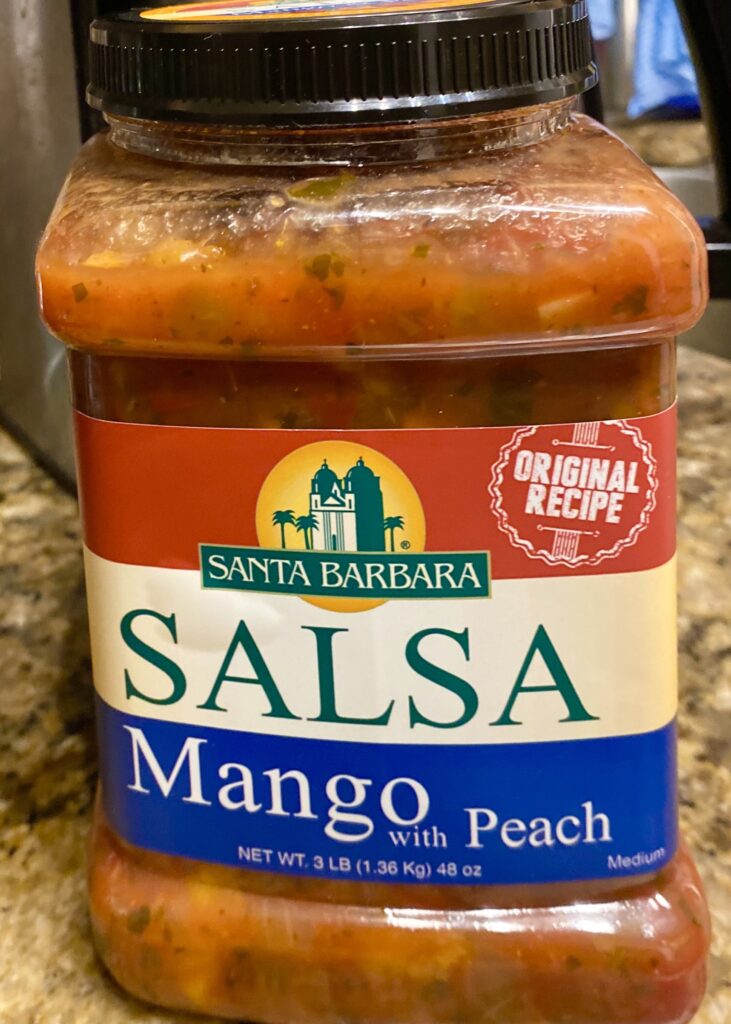 Sunshine in Winter is Mango Peach Salsa
