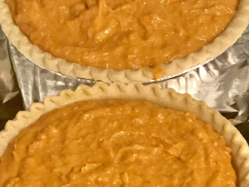 Two Sweet Potato Pies