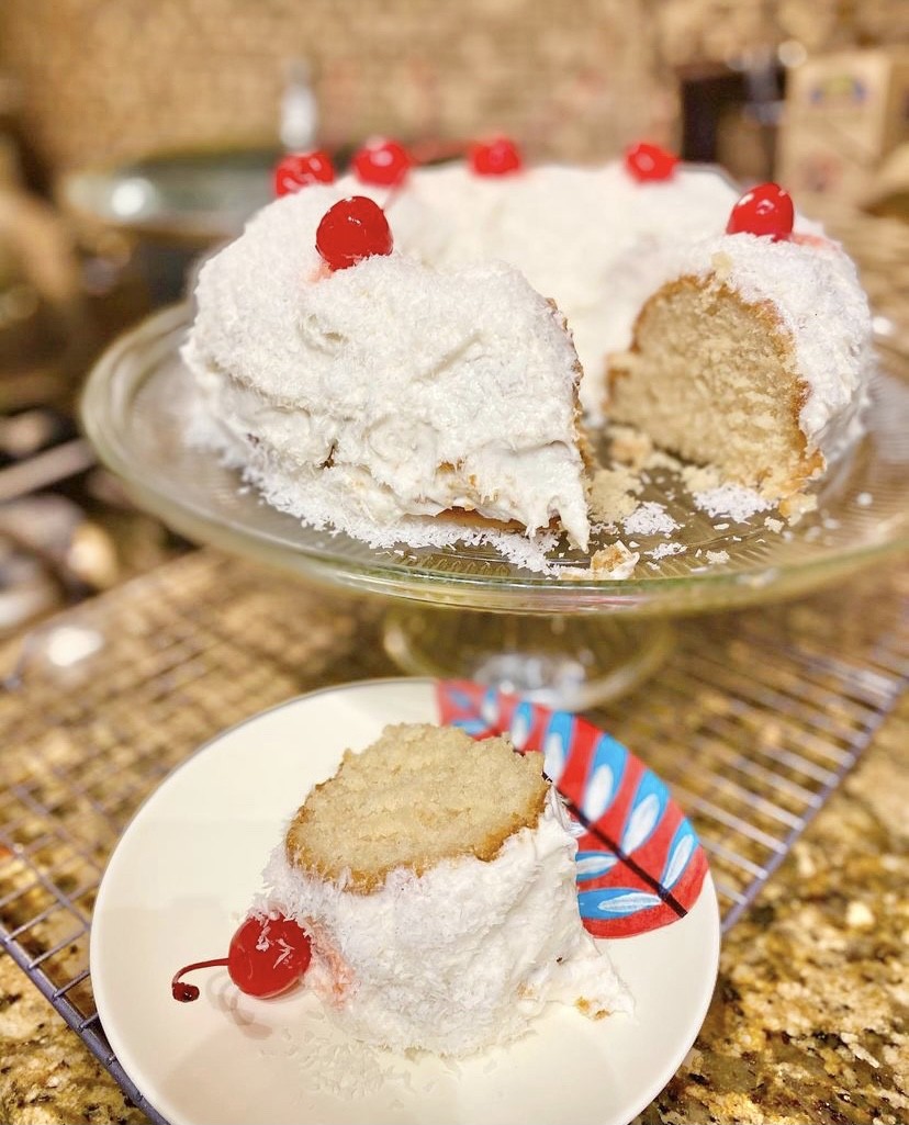 Plant Based Vegan Coconut Rum Cake