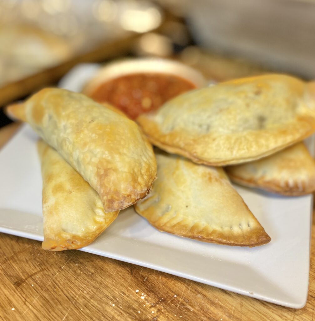 Vegan Mushroom Tofu Empanadas on a Plate