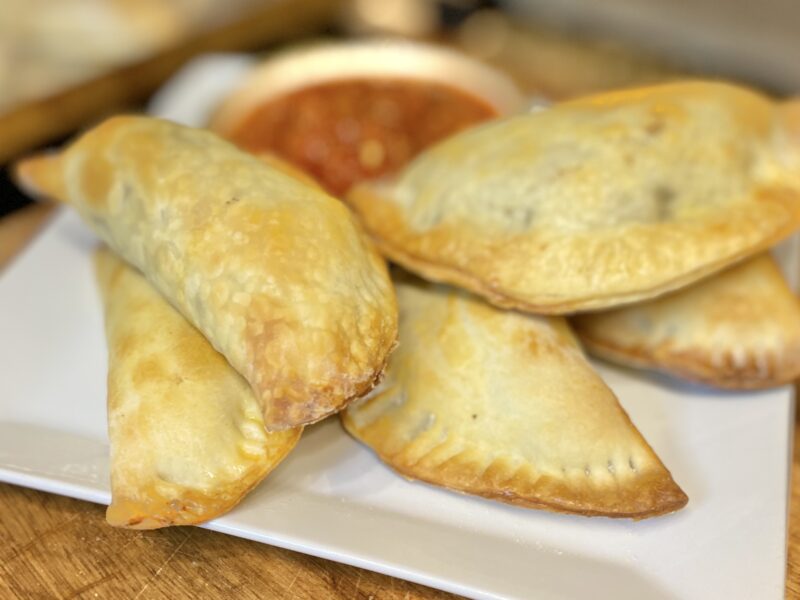 Mushroom Tofu Empanadas on a Plate