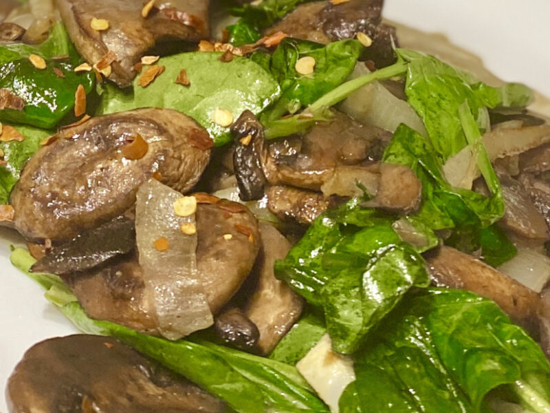 Spinach Mushroom Salad