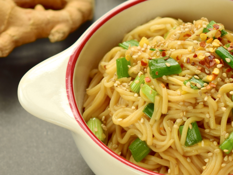 Bowl of Ginger Garlic Noodles