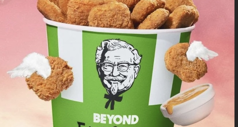Bucket of Beyond Fried Chicken from Fast Food Icon KFC