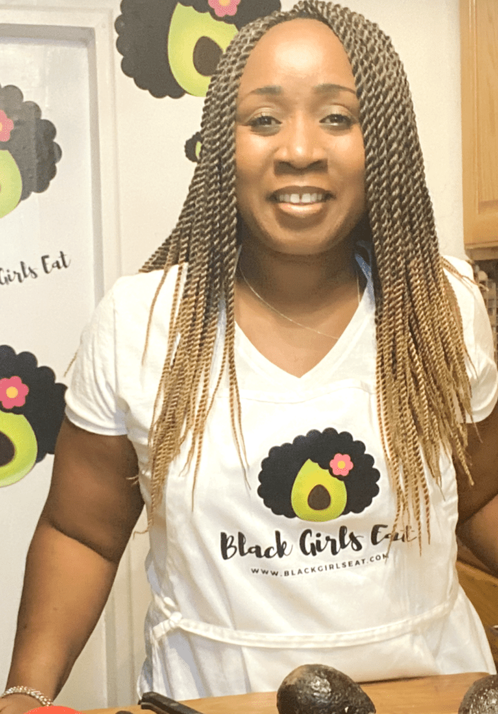 Women in Black Girls Eat Apron