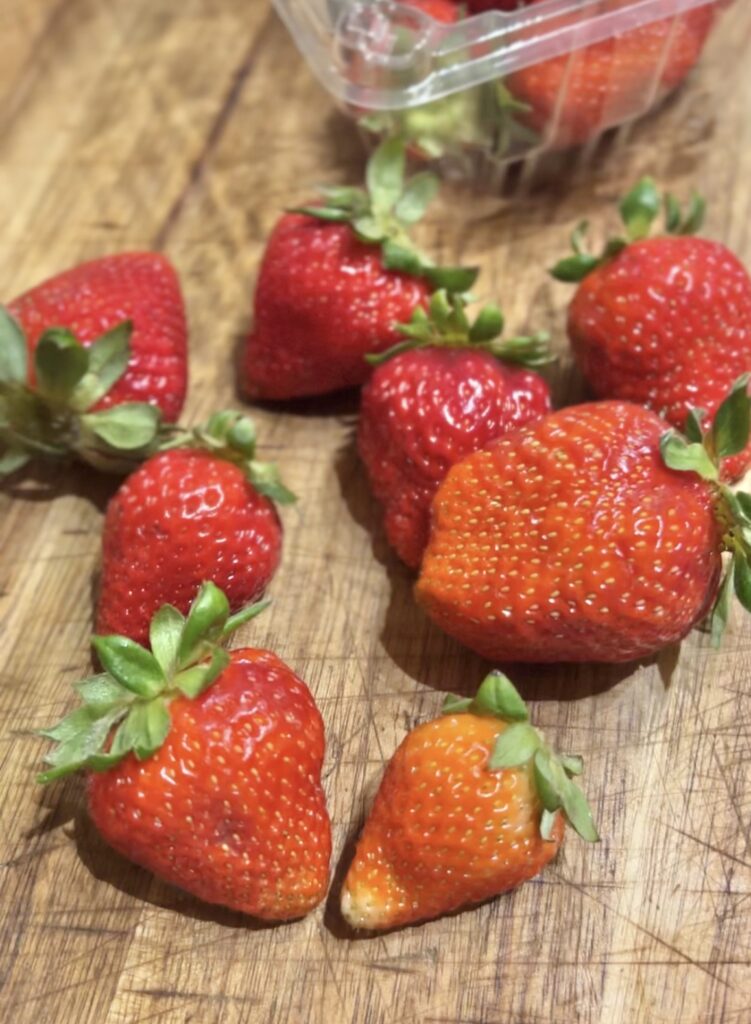 Fresh Strawberries ready for Strawberry Shortcake