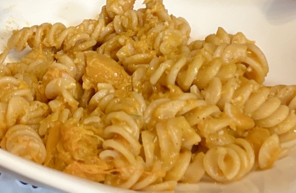 honeynut squash and pasta dish