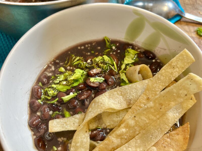 Bowl of Black Bean Soup