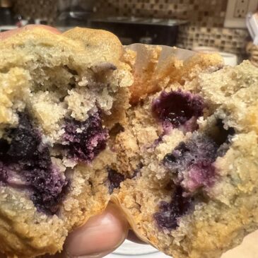 Center of Blueberry Muffins