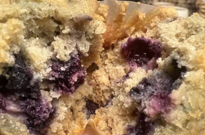Center of Blueberry Muffins