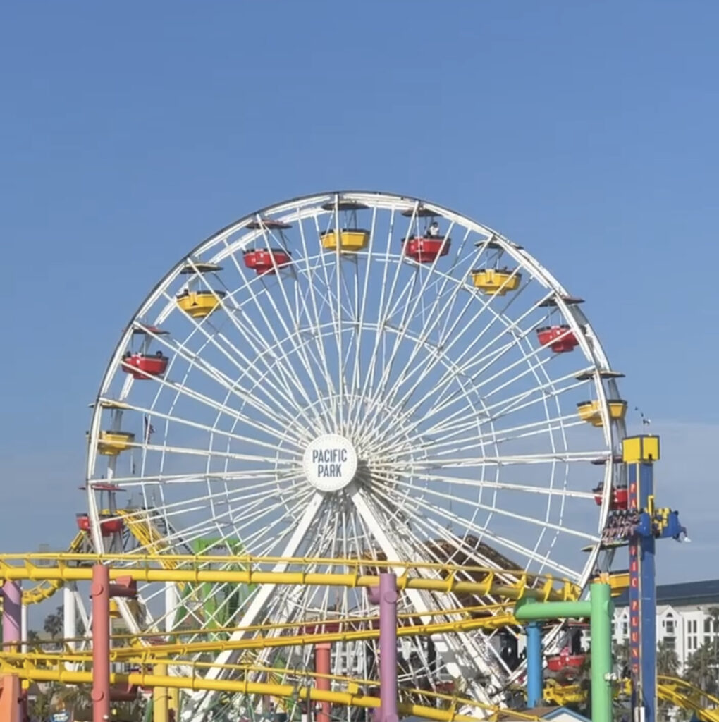 Ferris Wheel in Pacific Park in Santa Monica