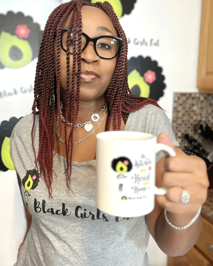 woman holding a coffee mug