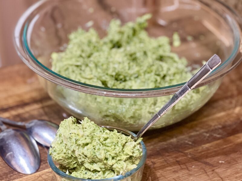 Completed Bowl of Broccoli Mash