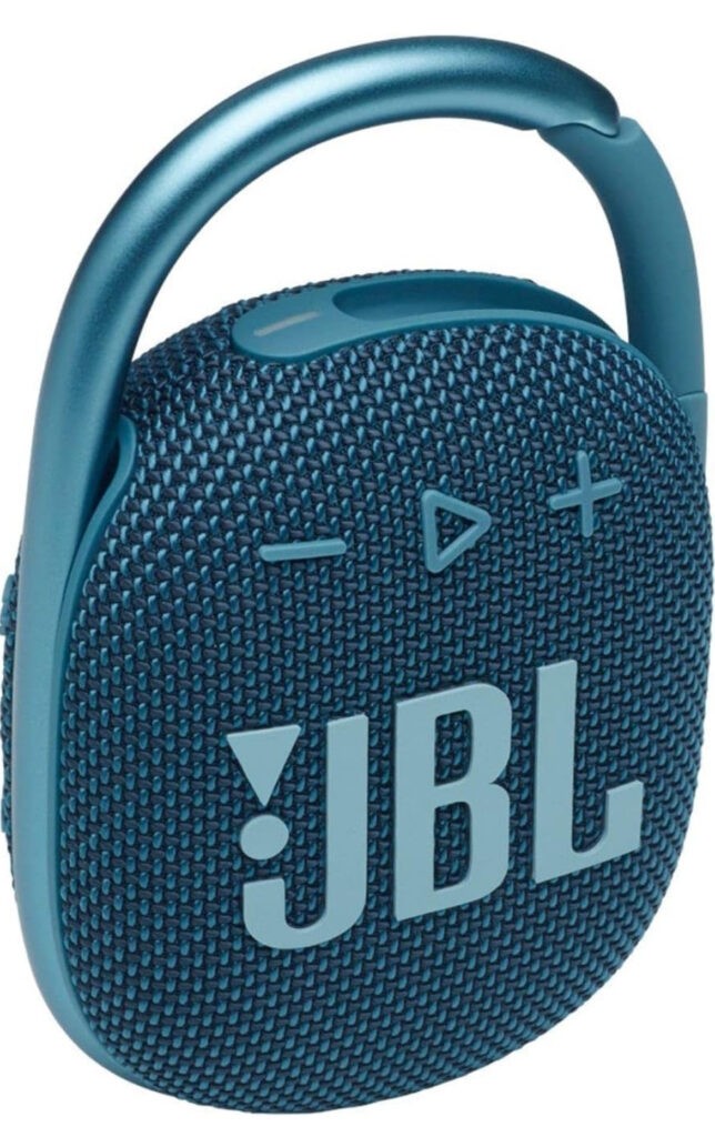 This last minute gift is a clip on bluetooth speaker from JBL