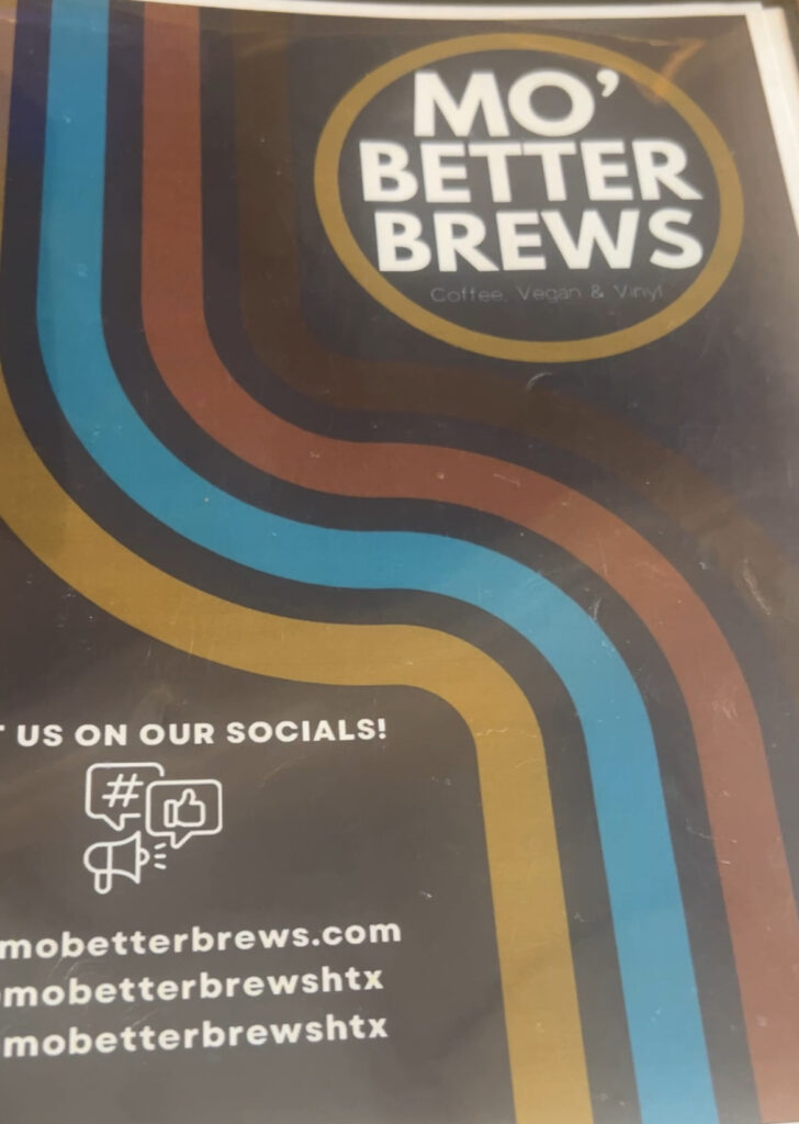 Mo Better Brews is one of the vegan restaurants in this blog post