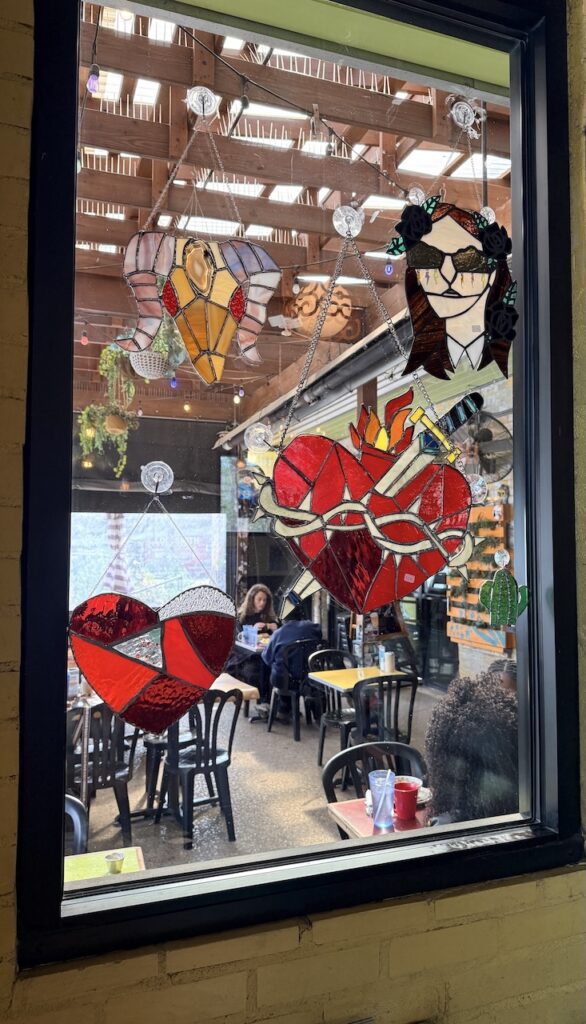 Stainglass art by staff