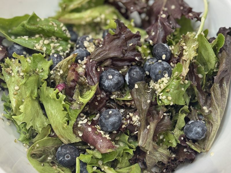 Blueberry Hemp Seed Salad
